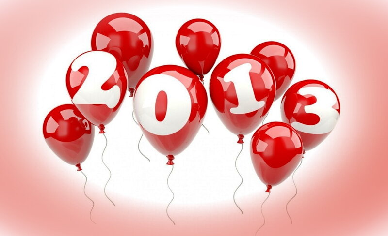 Red Balloons with Numbers — Celebratory, 3d Render