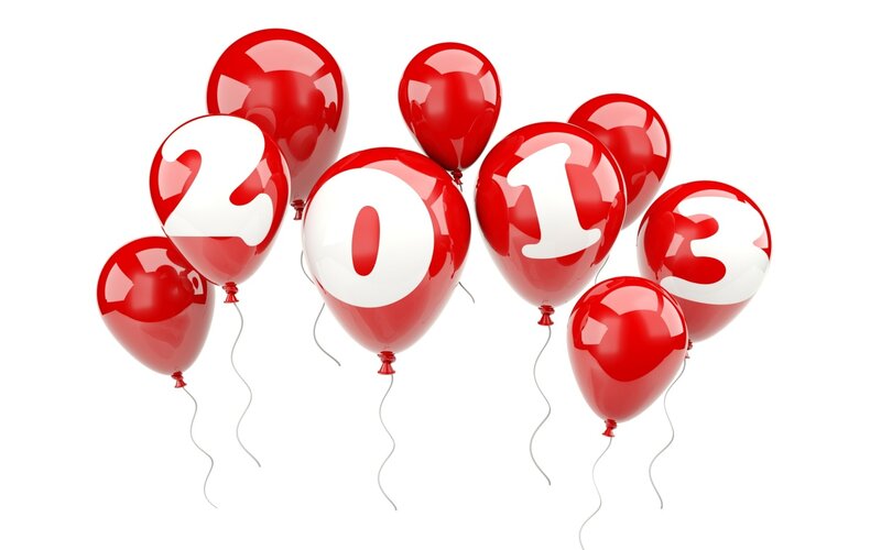 Red Balloons with Numbers — Celebratory