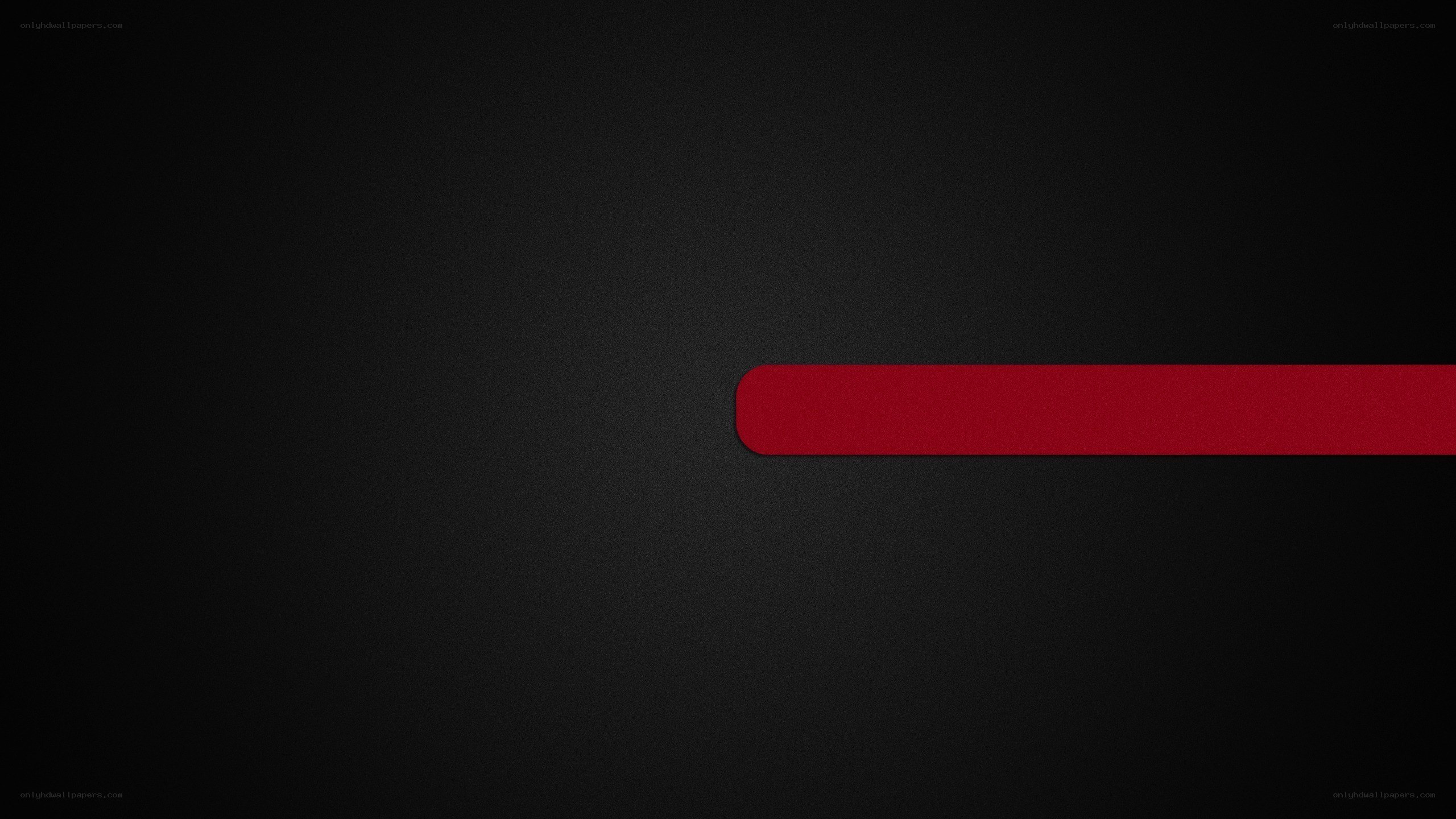 red bar on black background