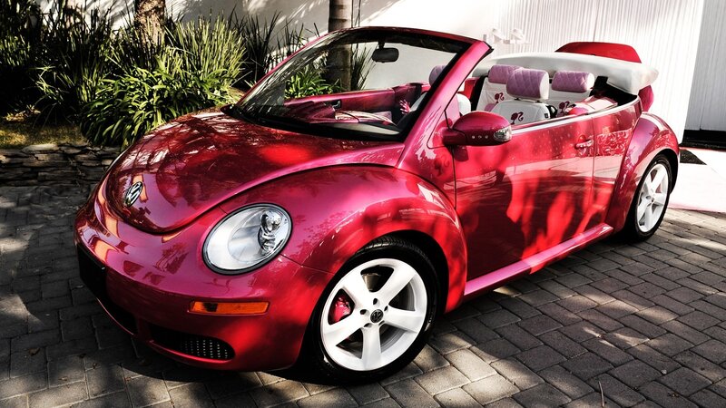Red Barbie Beetle Convertible