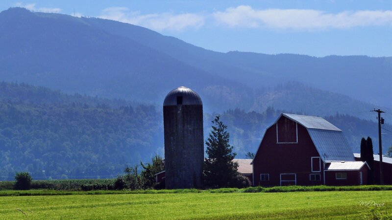 Red Barn and Silo — Green