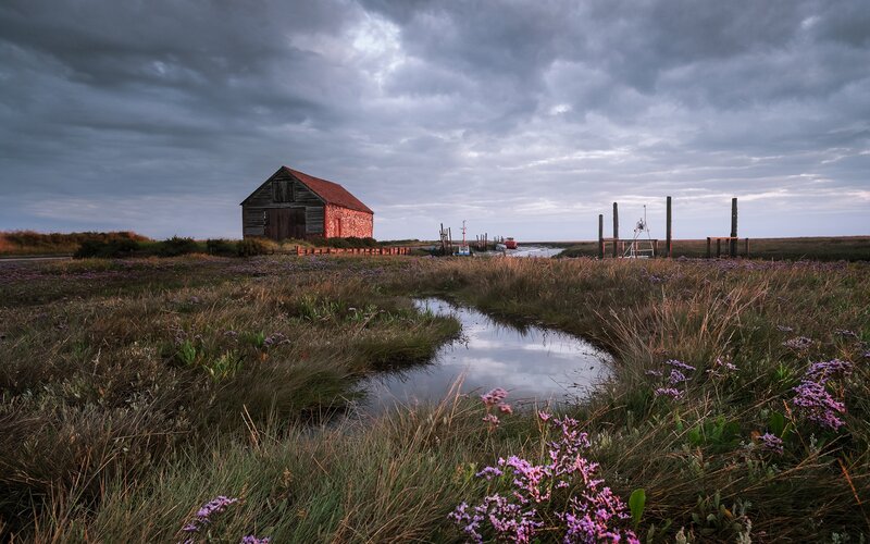 Red Barn in Marsh