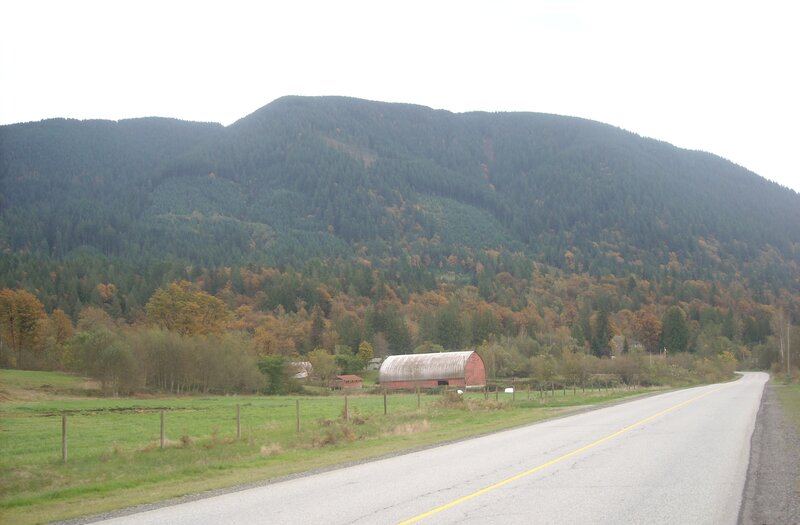 Red Barn in Valley