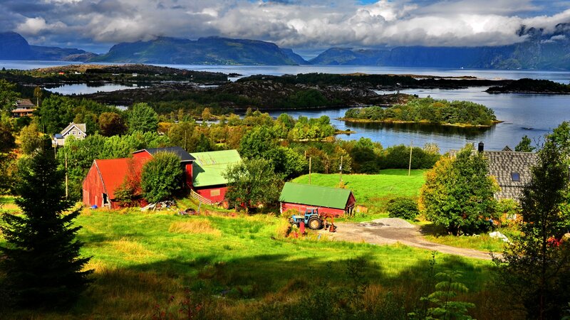 Red Barns by Fjord
