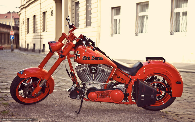 Red Baron custom motorcycle