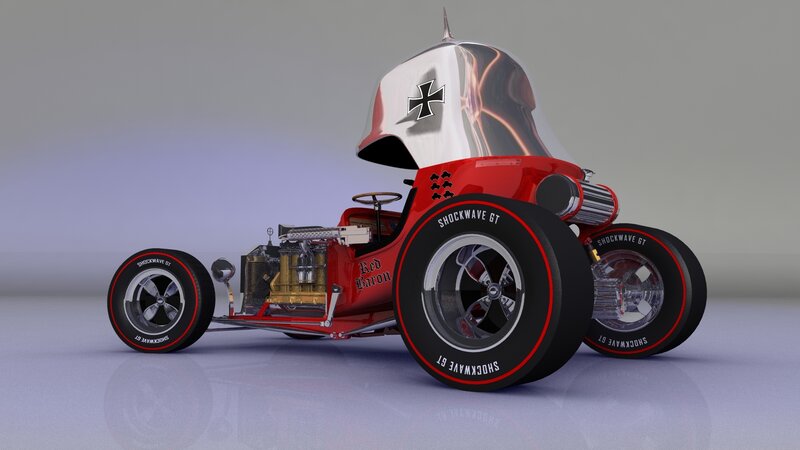 Red Baron hot rod car