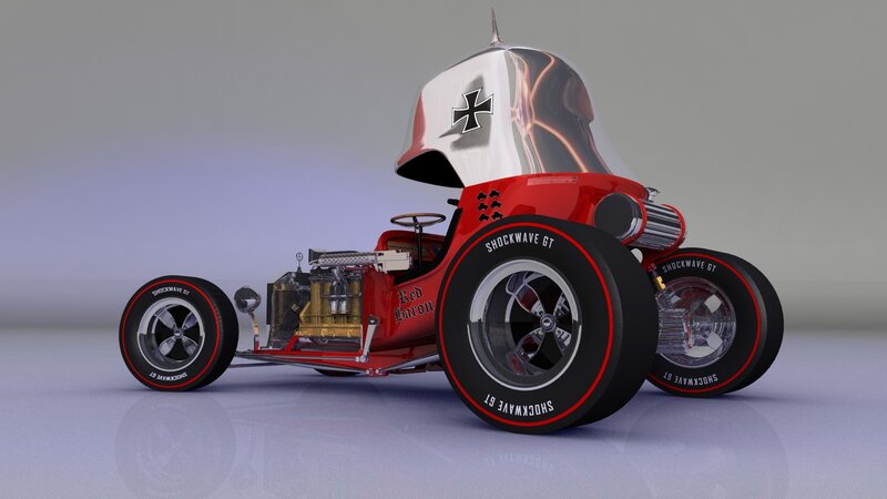Red Baron hot rod car
