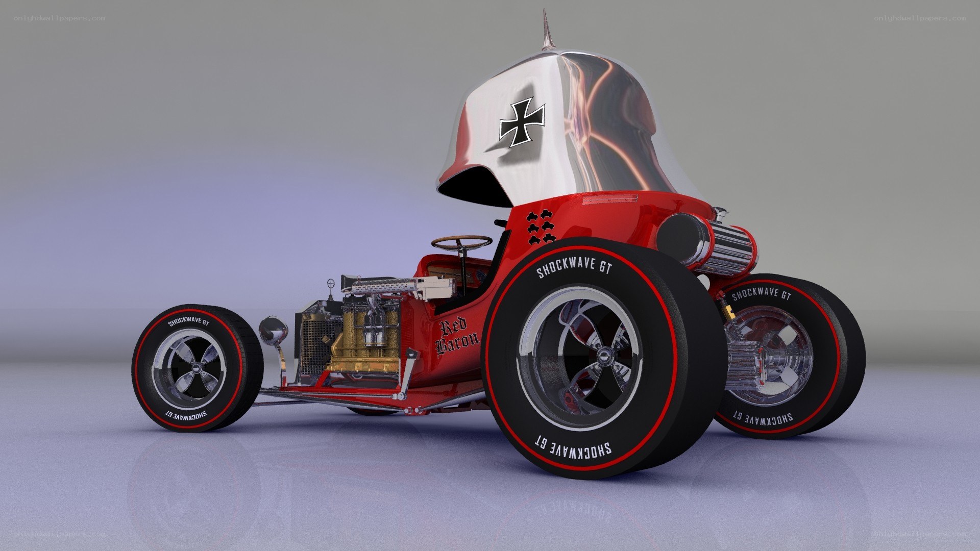 Red Baron hot rod car