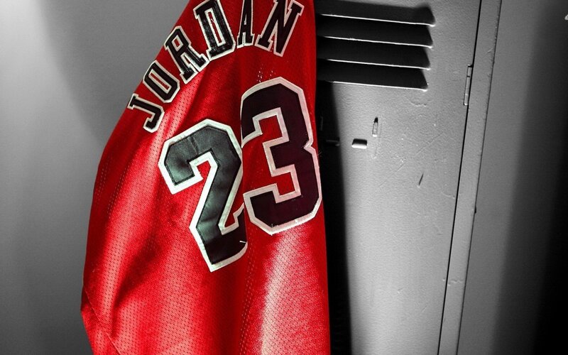 Red Basketball Jersey — Dramatic, Photograph