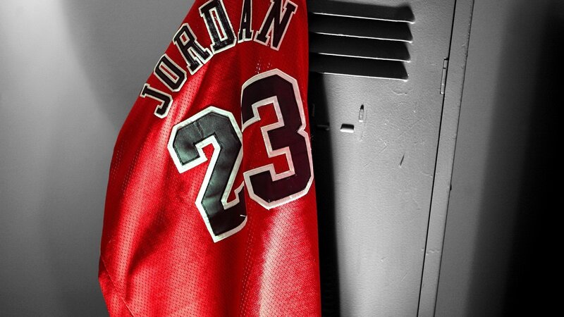 Red Basketball Jersey — Dramatic