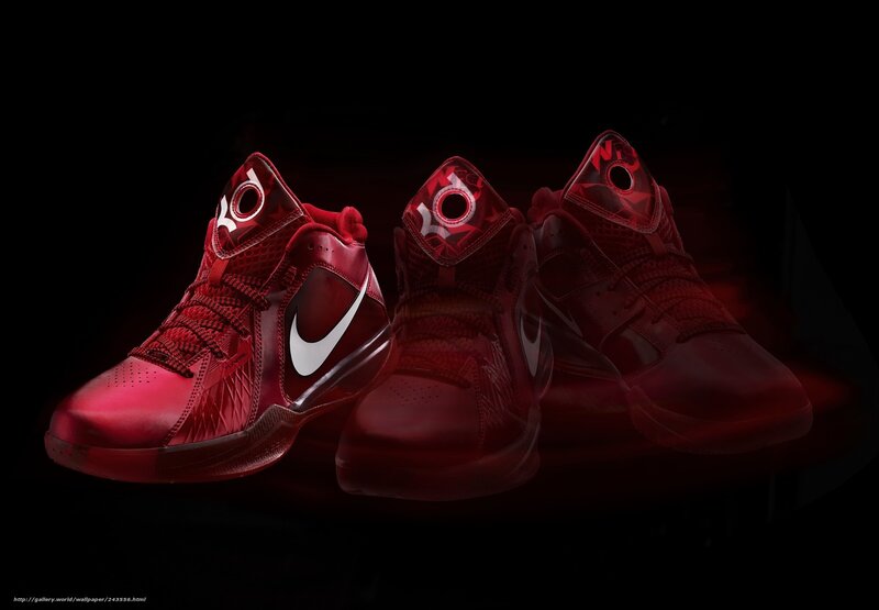 red basketball shoes