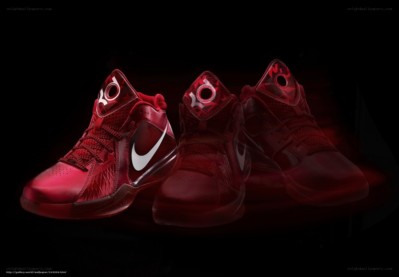 red basketball shoes