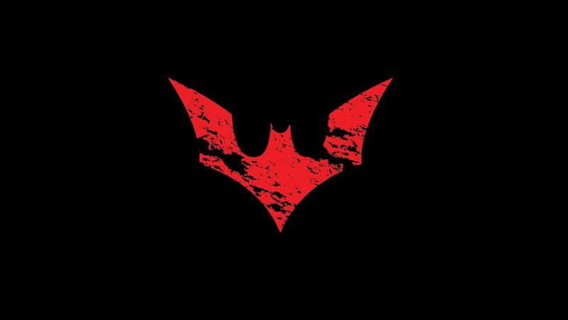 Red Bat Symbol — Black, Dark