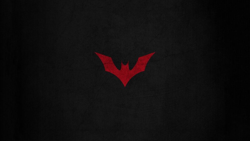 Red Bat Symbol — Black