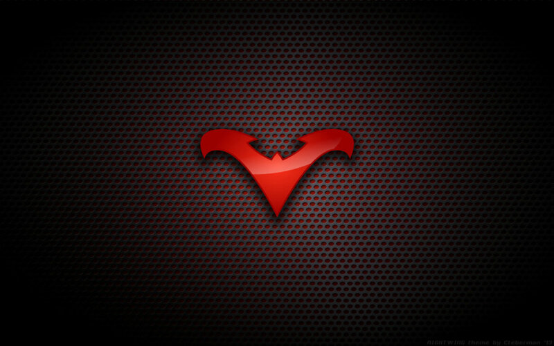 Red Bat Symbol — Dark