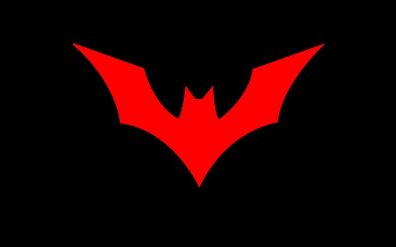 Red bat symbol logo