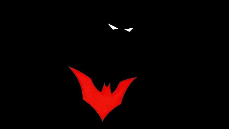 Red bat symbol logo
