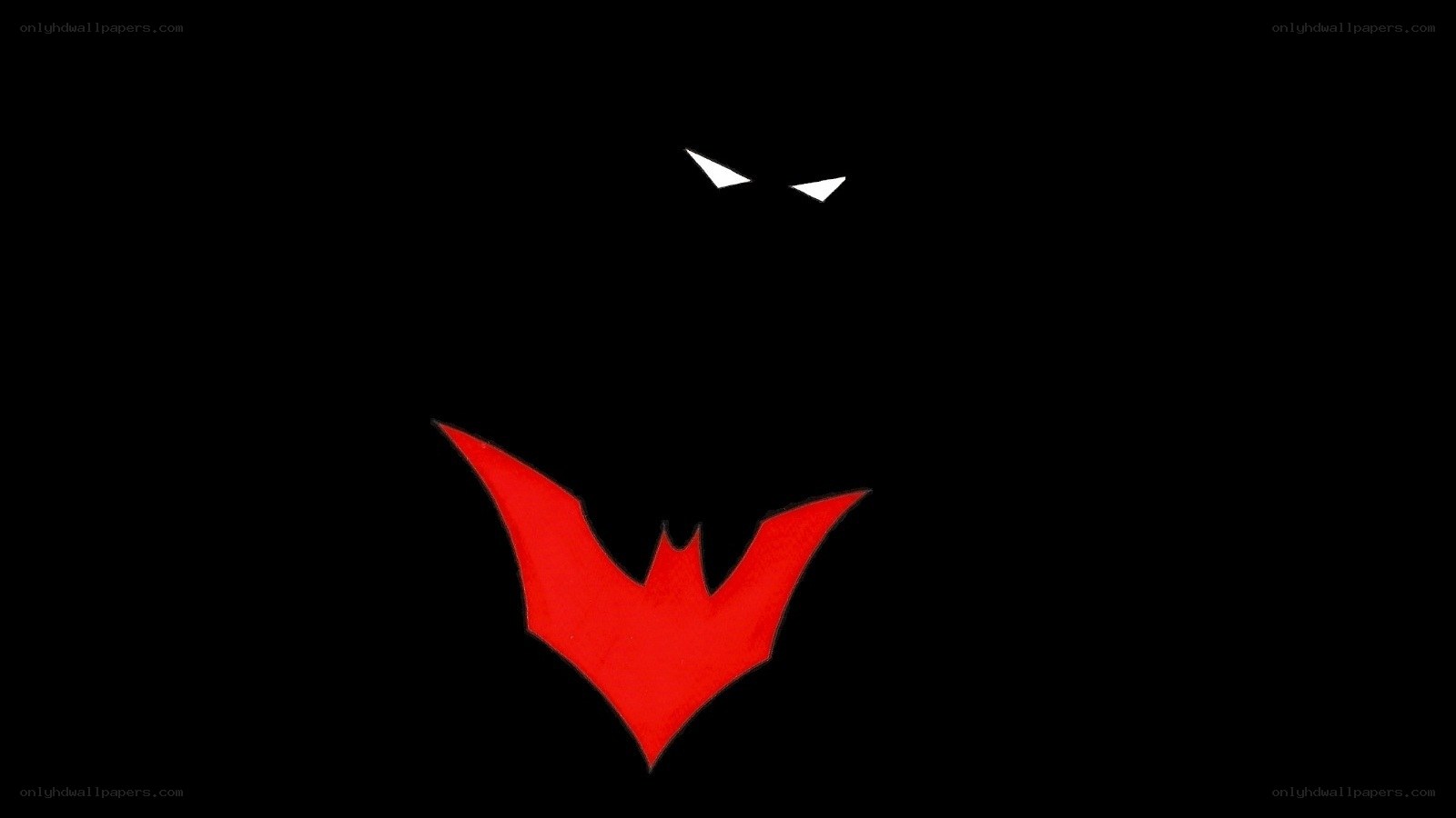 Red bat symbol logo