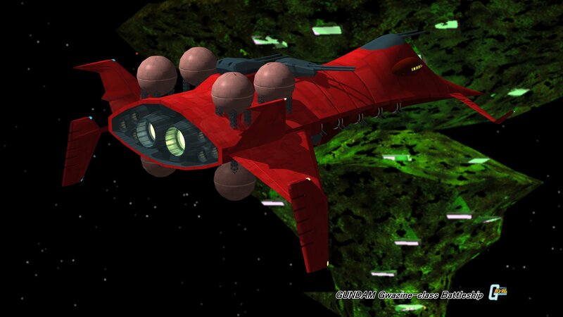 Red Battleship in Space