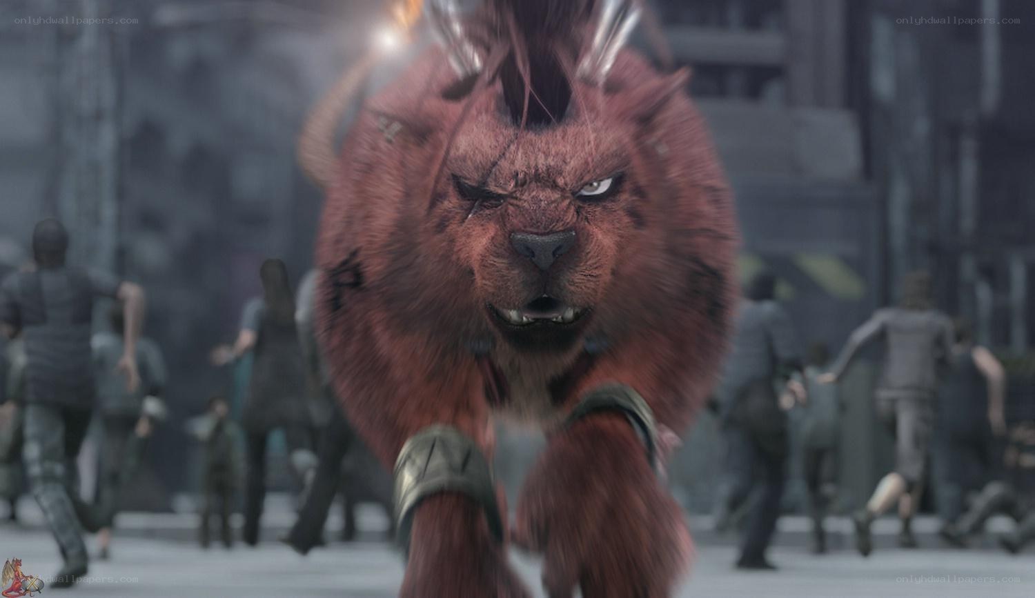 Red beast attacks in city