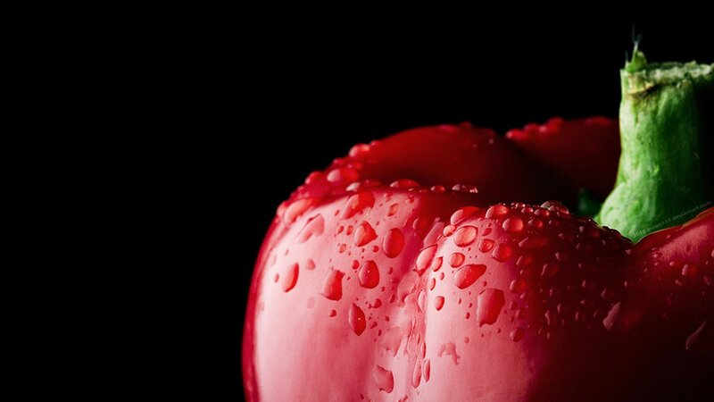 Red Bell Pepper — Dramatic, Photograph