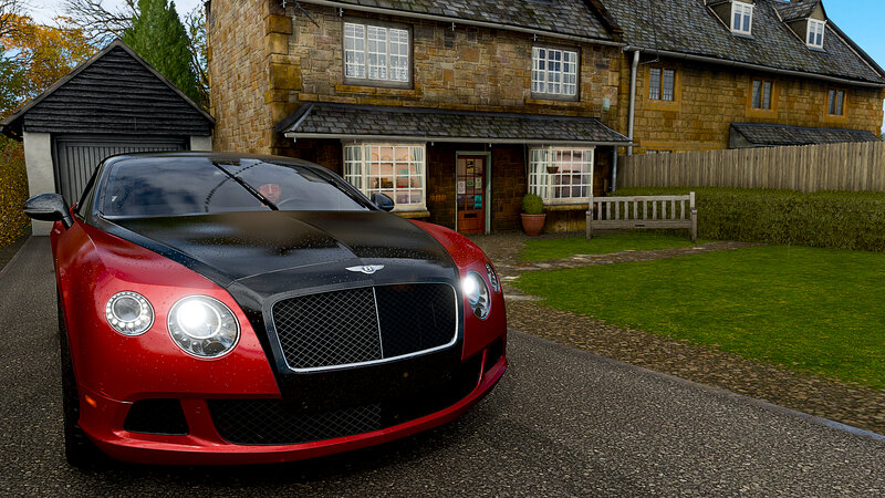 Red Bentley Car — Calm