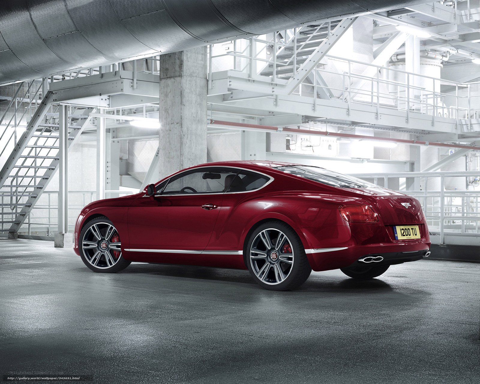 Red Bentley Continental GT