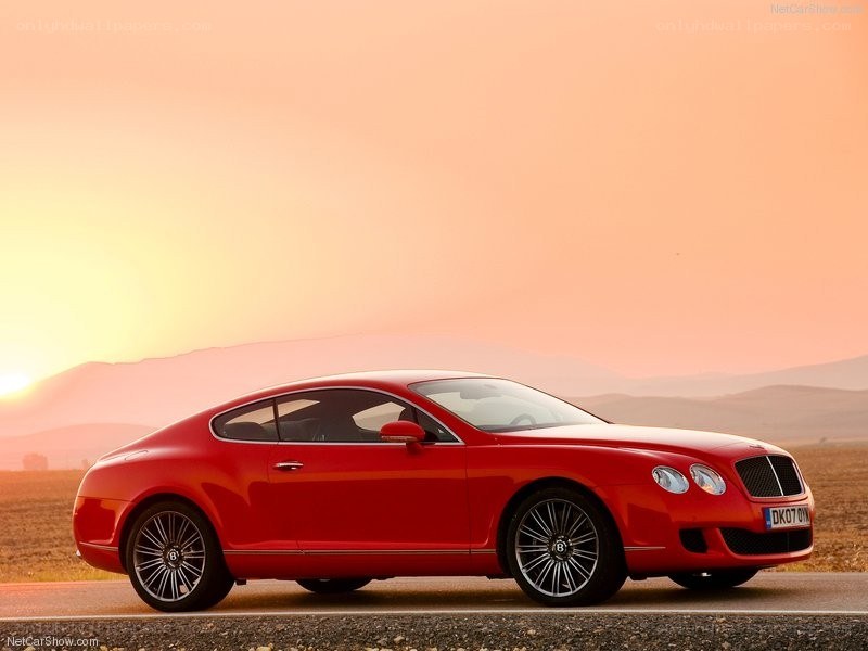 Red Bentley Continental GT