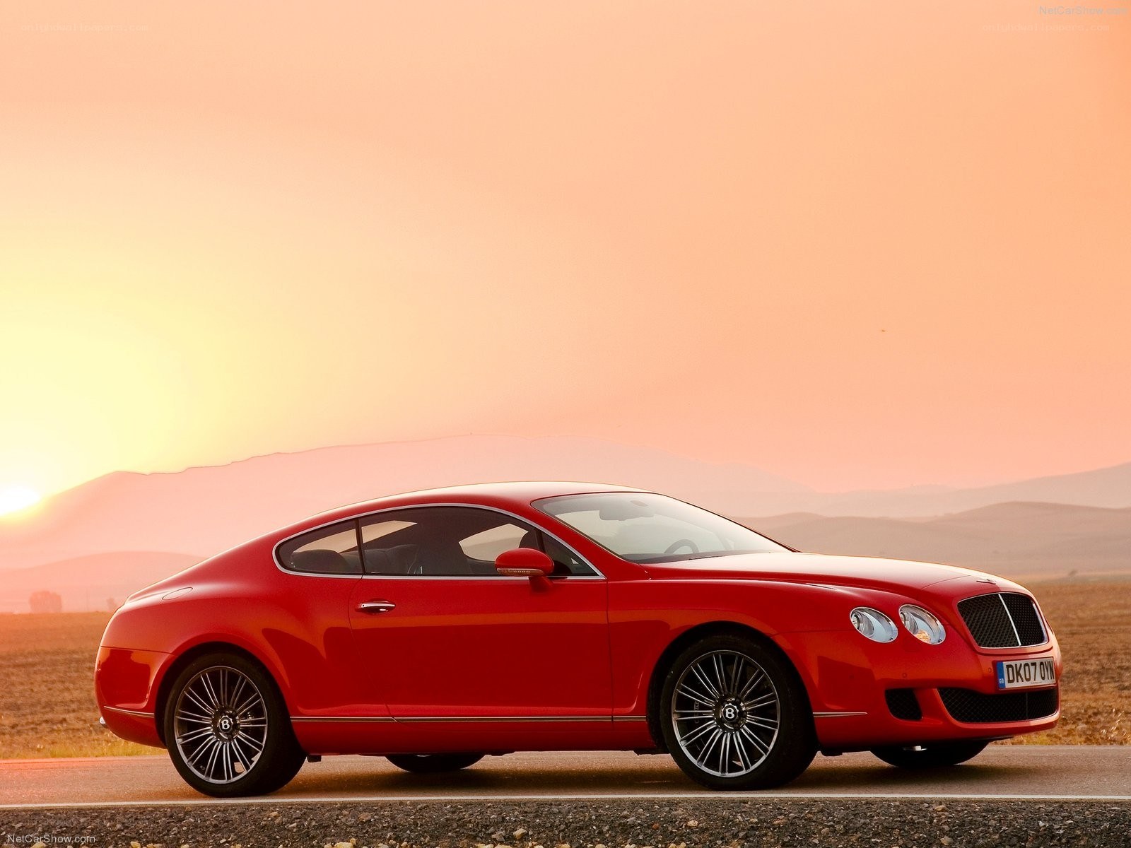 Red Bentley Continental GT