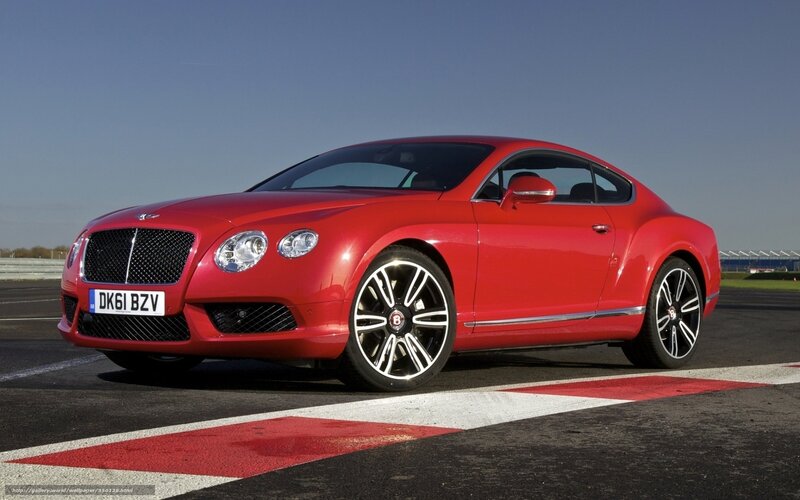 Red Bentley Coupe — Dramatic, Afternoon
