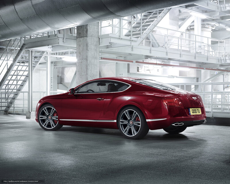 Red Bentley Coupe — Dramatic, Photograph, Car
