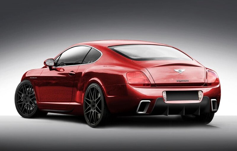 Red Bentley Coupe — Dramatic, Photograph, Car, Wheels