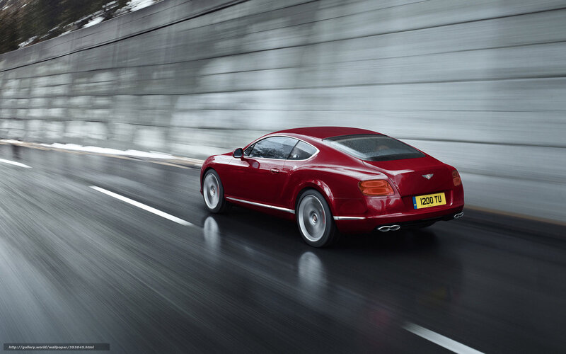 Red Bentley Coupe — Dynamic, Photograph, Car, Road, Wall