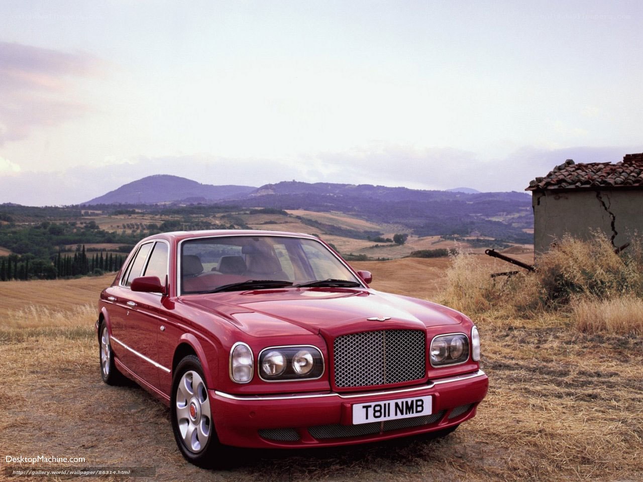 Red Bentley in Tuscany