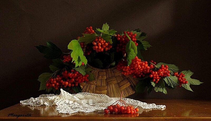 Red Berries in Basket