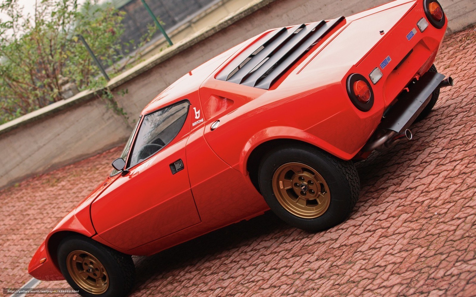 Red Bertone sports car