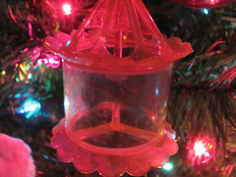 Red Bird Feeder Ornament — Festive