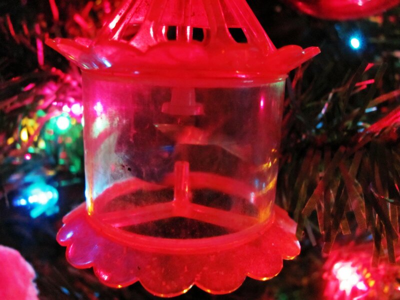 Red Bird Feeder Ornament