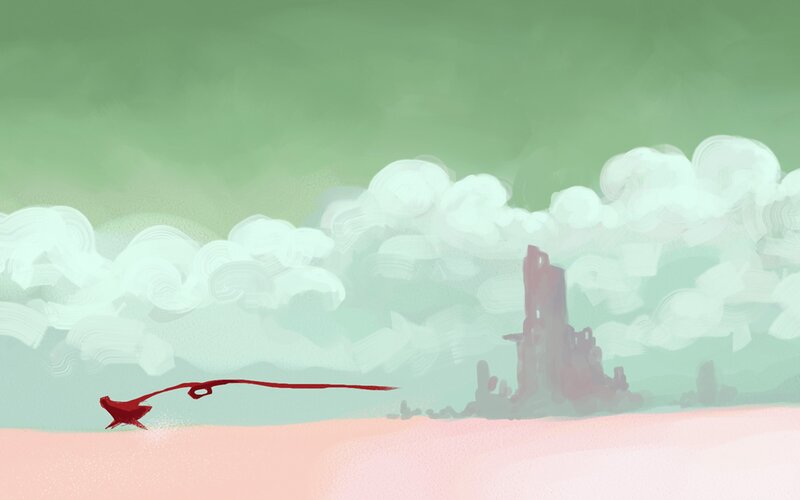 Red Bird Flying — Green