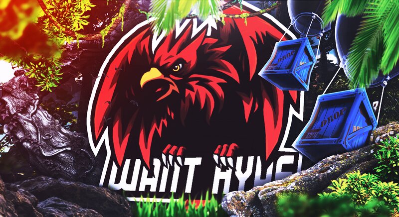 Red Bird Logo — Dramatic, Digital Art, Blue Crates