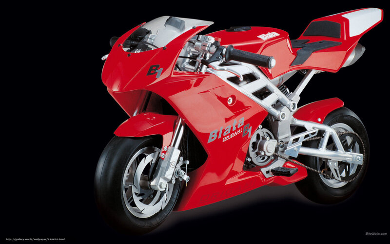 Red Blata B1 motorcycle