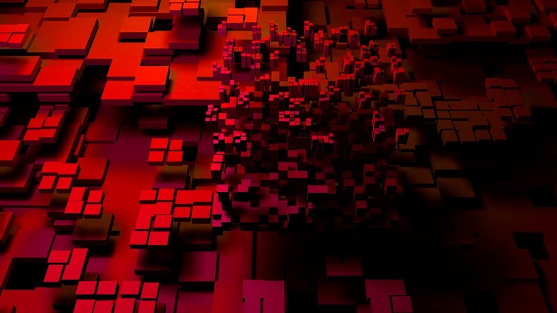 Red Block Structure — Dark