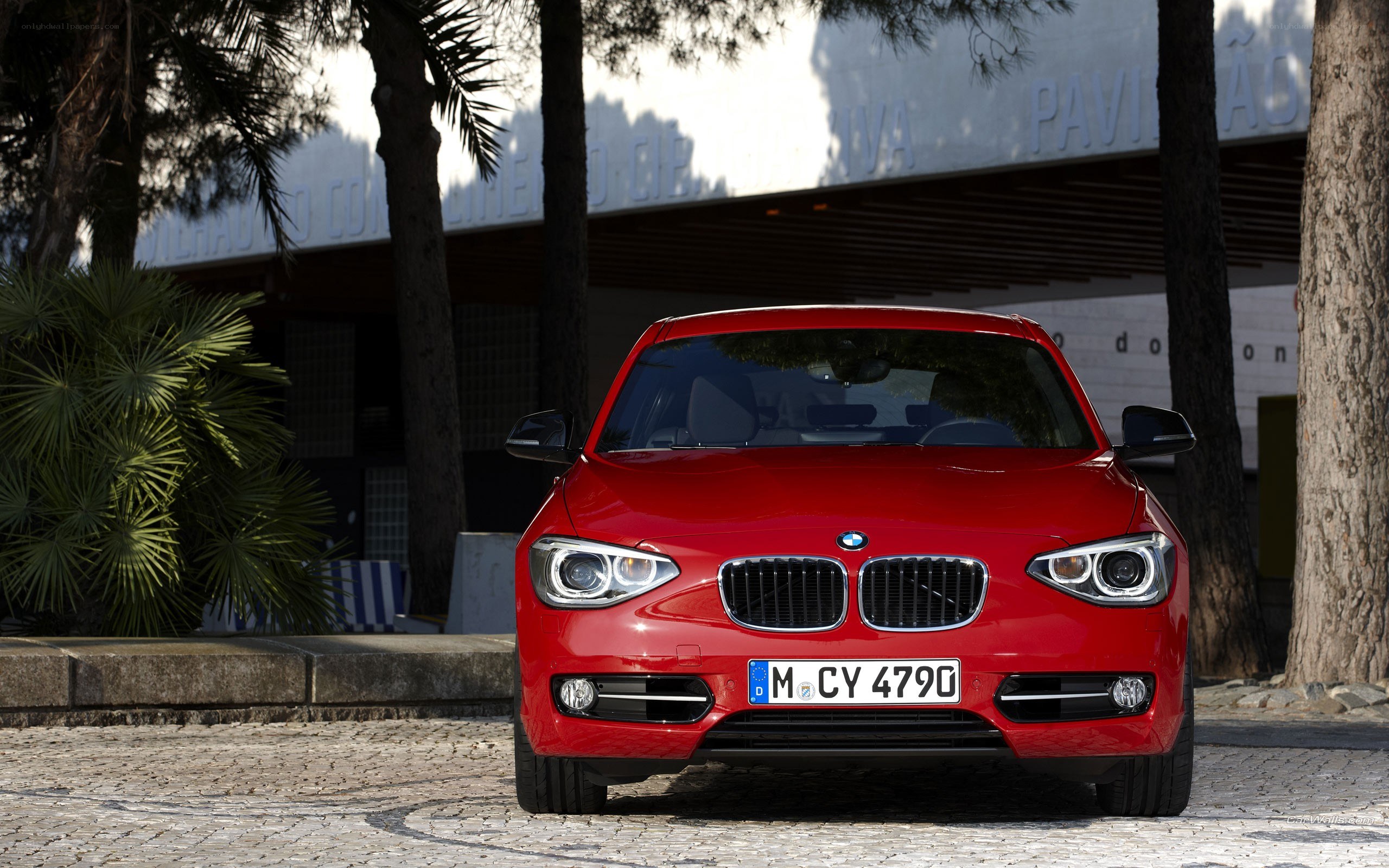 Red BMW 1 Series car