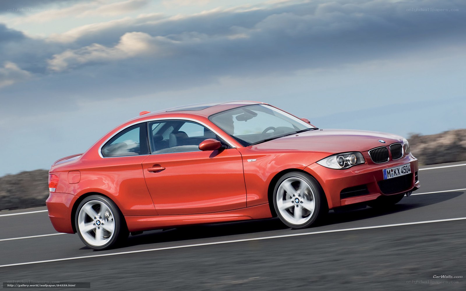 Red BMW 1-Series Coupe