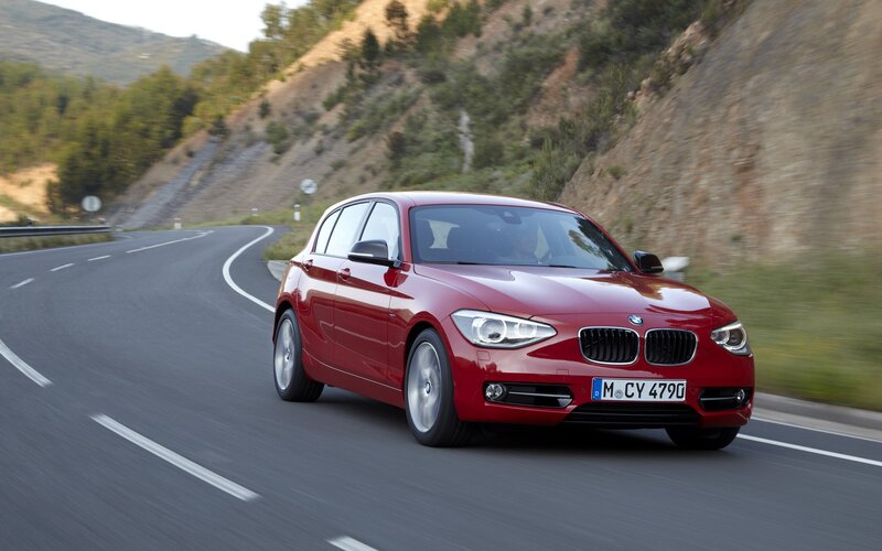 Red BMW 1 Series