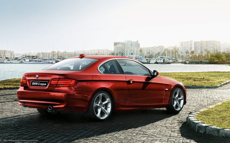 Red BMW 3 Series Coupe