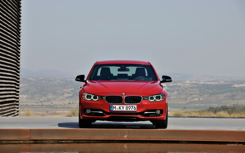 Red BMW 3 Series sedan