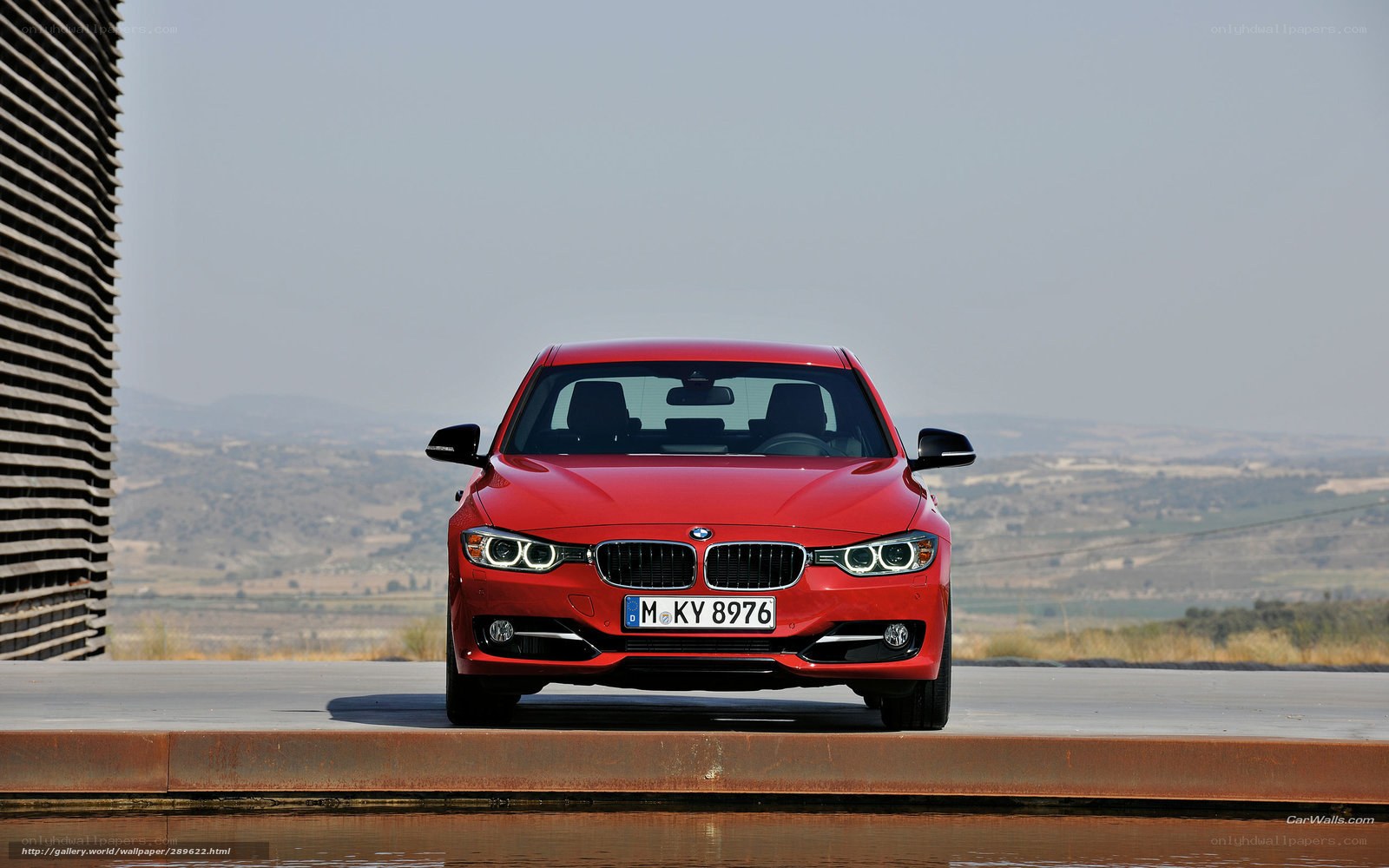 Red BMW 3 Series sedan