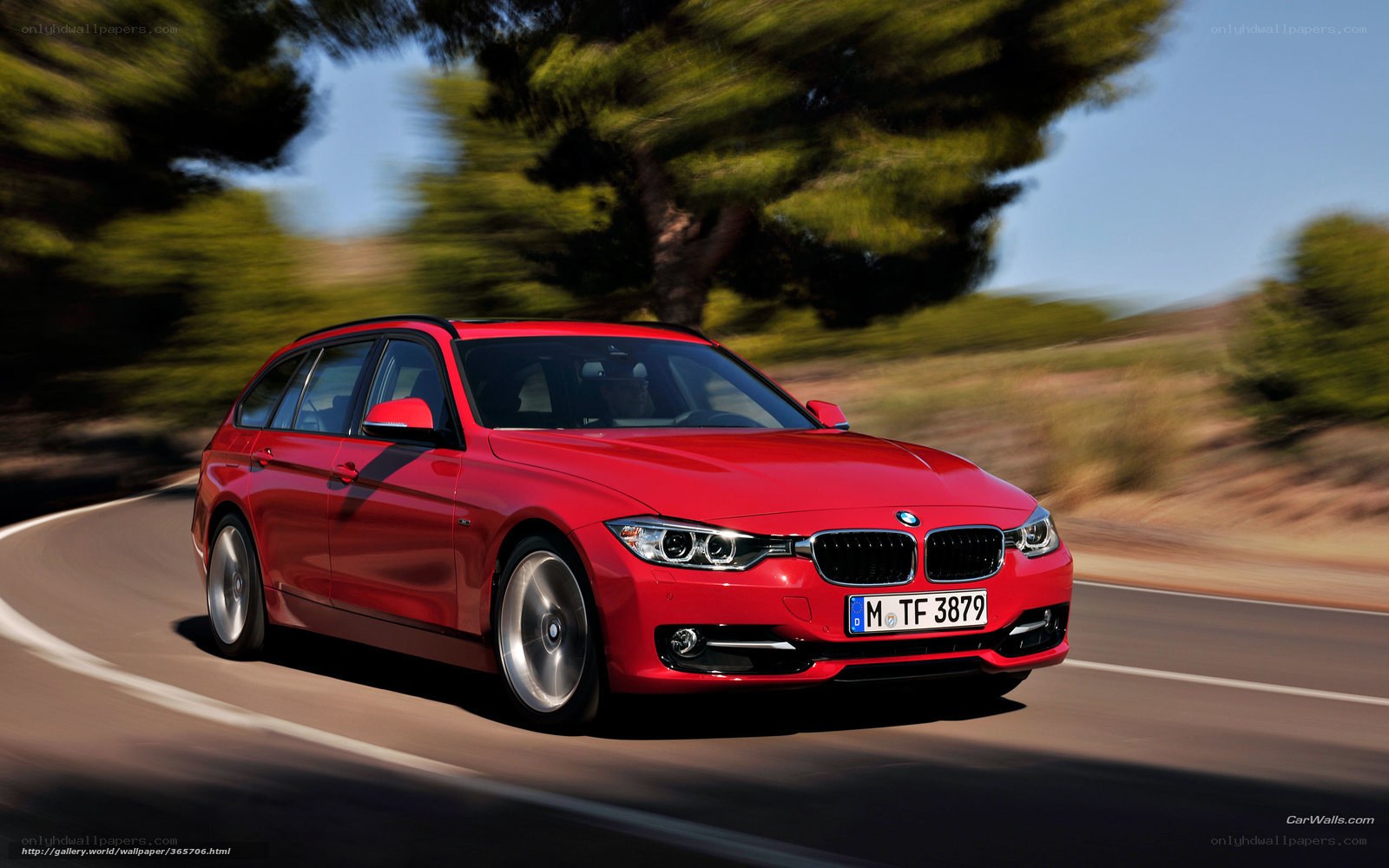 Red BMW 3 Series Wagon