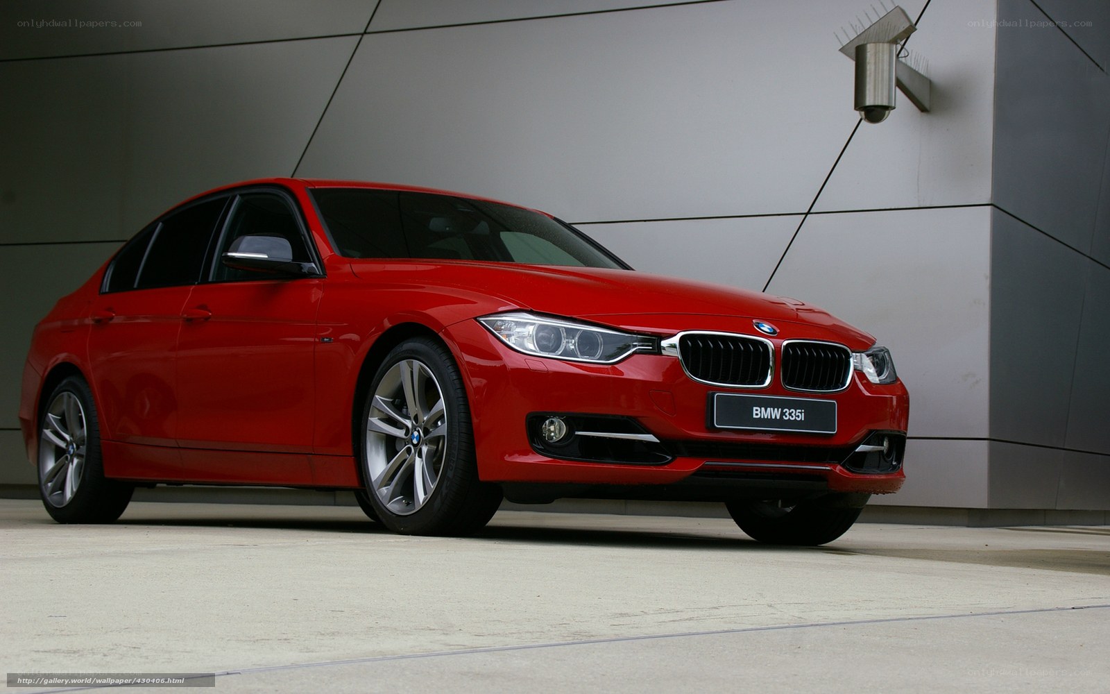 Red BMW 335i sedan